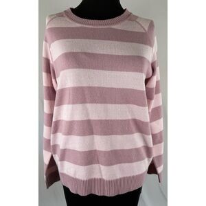90’s Vintage ‘NY & CO.’ Striped Pink Sweater